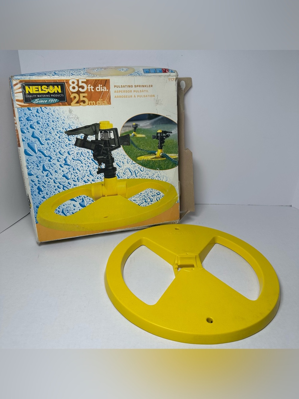 VTG Nelson Pulsating Adjustable Garden Yard Lawn Sprinkler USA NOS 85’ Radius